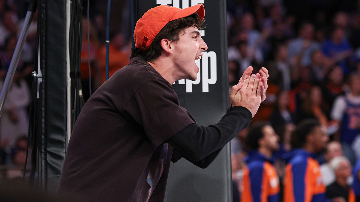 Timothée Chalamet’s NSFW Knicks’ Game 4 win reaction goes viral