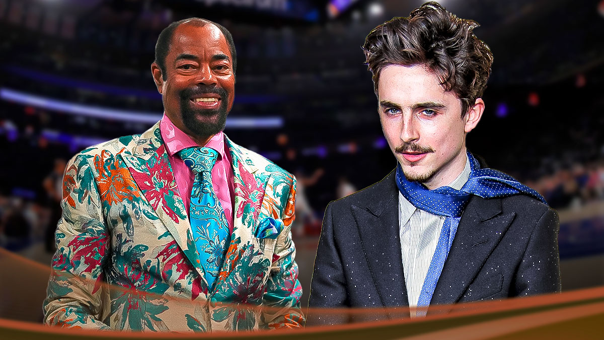 Timothée Chalamet Walt Clyde Frazier New York Knicks
