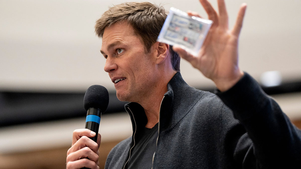 Tom Brady appears at American Dream for the grand opening of his Card Vault.