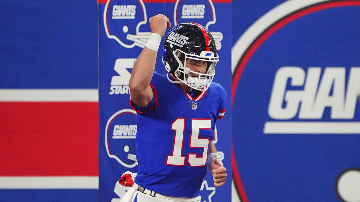 New York Giants quarterback Tommy DeVito, who was seen dancing at a Bar Mitzvah, before game against the Green Bay Packers.