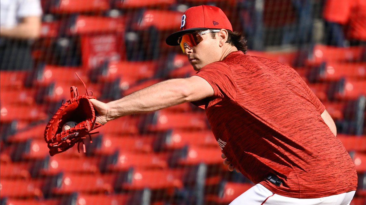 Boston Red Sox first baseman Triston Casas (36) warms up before a game against the Minnesota Twins at Fenway Park.