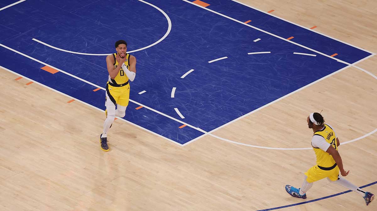 Pacers’ Tyrese Haliburton explains Knicks’ choke sign in 3 words
