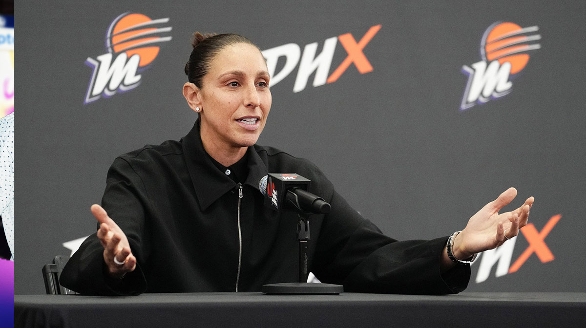 WNBA All-Star Diana Taurasi reflects on her 20 seasons with the Phoenix Mercury during a retirement news conference at the Phoenix Mercury's practice facility on March 13, 2025. Mandatory Credit: © Rob Schumacher/The Republic / USA TODAY NETWORK via Imagn Images Indiana Fever Caitlin Clark