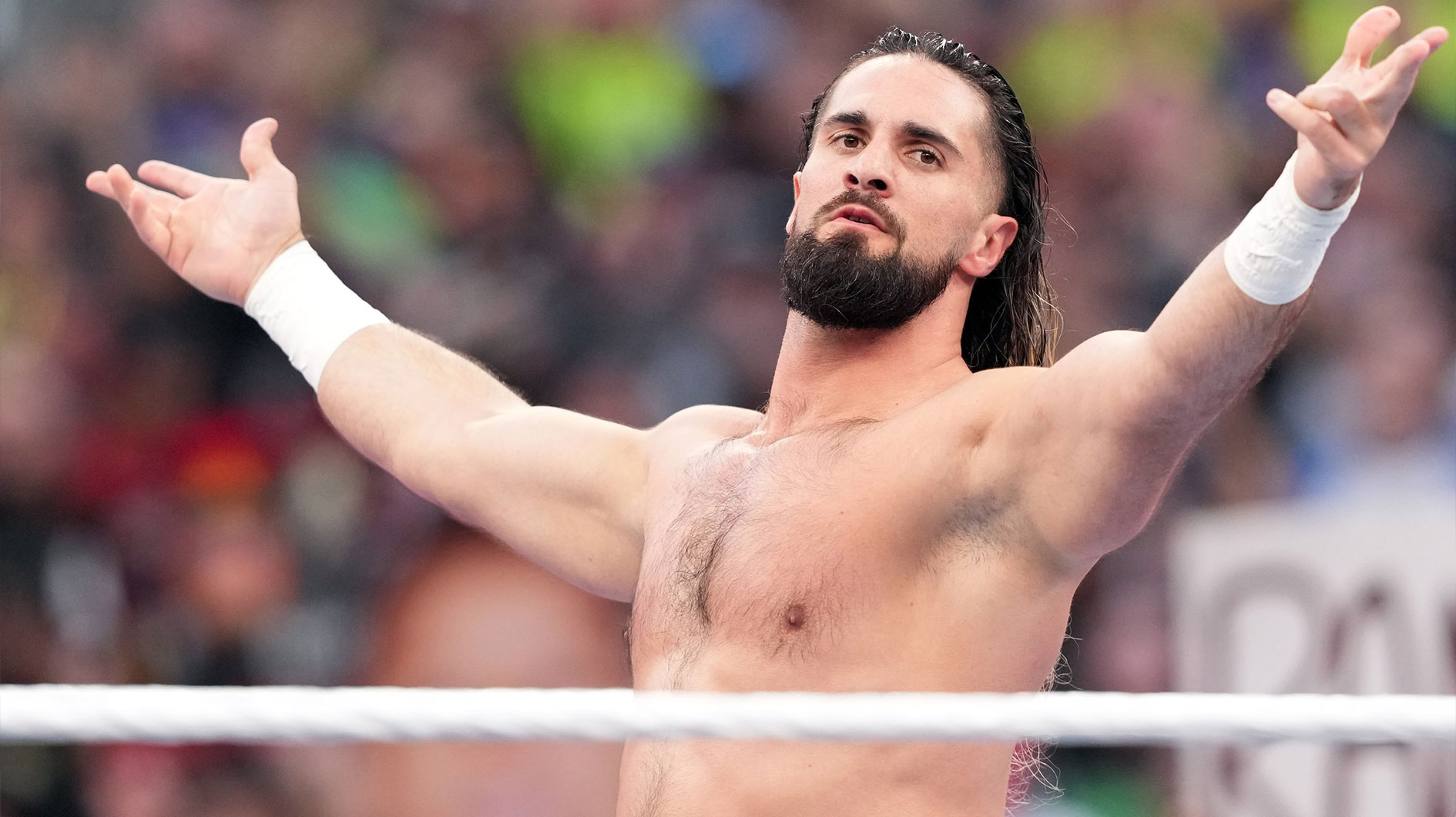 Seth Freakin Rollins during Wrestlemania Night 1 at SoFi Stadium.