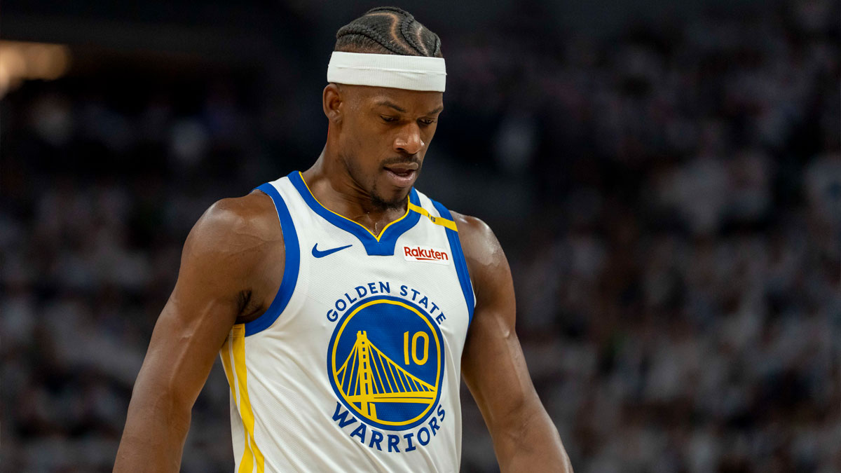 Warriors forward Jimmy Butler III looks tired