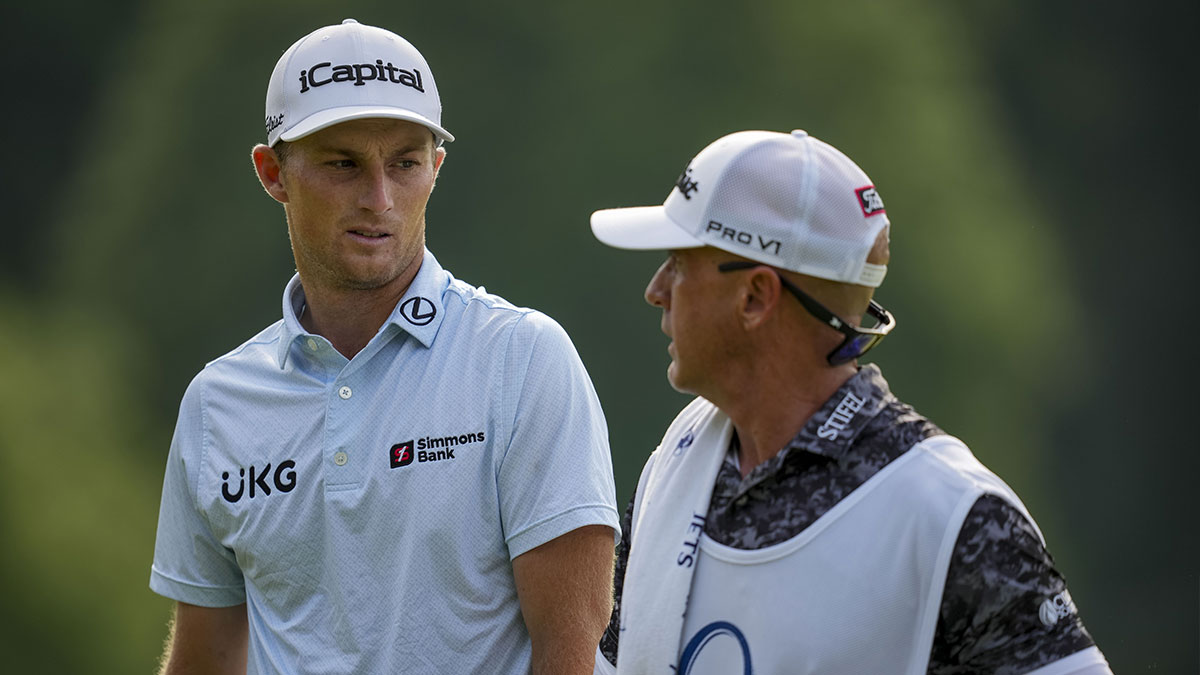Will Zalatoris during the second round of the PGA Championship golf tournament at Quail Hollow