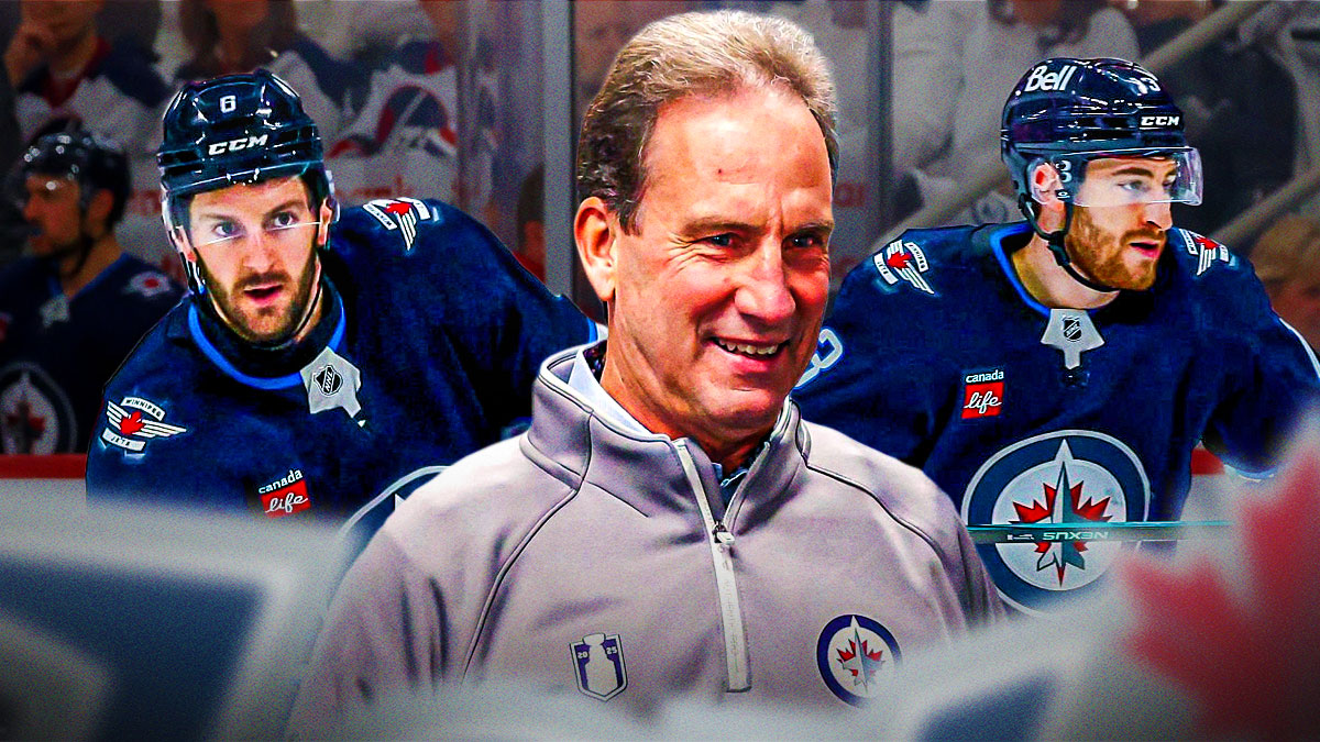 Scott Arniel, Gabe Vilardi, Colin Miller. all with winnipeg jets