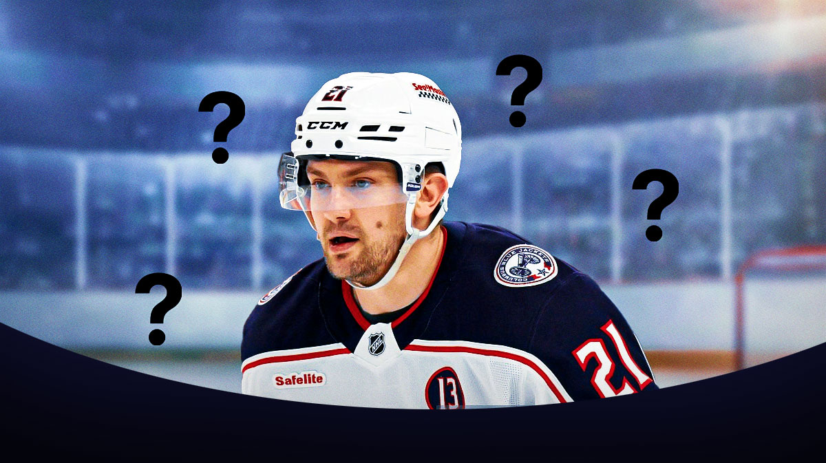 James van Riemsdyk with question marks around him, blue jackets, nhl free agency, free agent, James van Riemsdyk