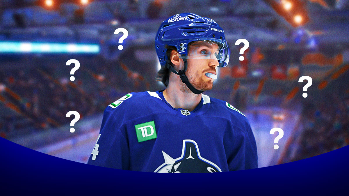 Pius Suter with question marks around him, Canucks, NHL Free Agency, Free Agent, Pius Suter