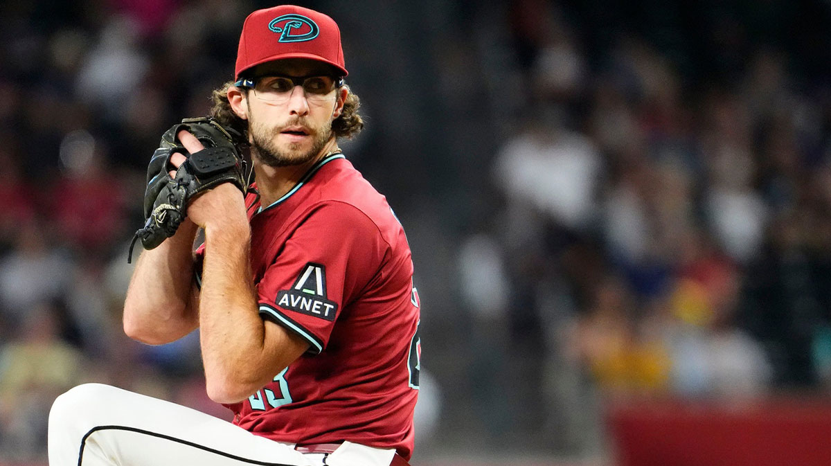 Arizona Diamondbacks starting pitcher Zac Gallen throws to the Pittsburgh Pirates in the second inning at Chase Field in Phoenix, on May 28, 2025.