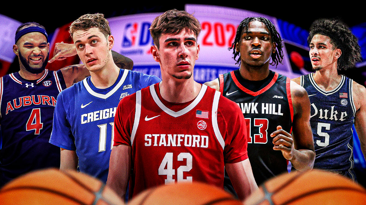 2025 NBA Mock Draft second round: Maxime Raynaud, Ryan Kalkbrenner, Johni Broome, Rasheer Fleming, and Tyrese Proctor.