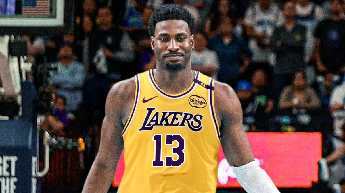 Jaren Jackson Jr. photoshopped in Lakers gear