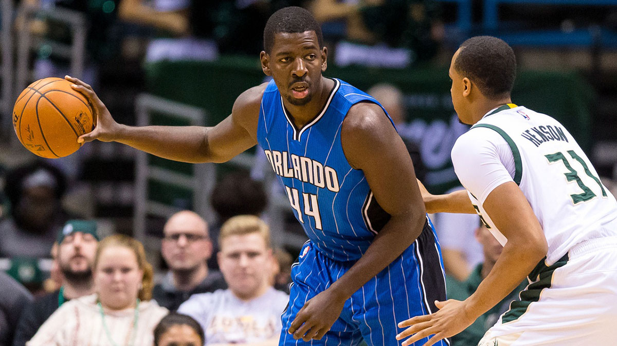 Orlando Magic forward Andrew Nicholson (44) during the game against the Milwaukee Bucks at BMO Harris Bradley Center. Milwaukee won 113-110.