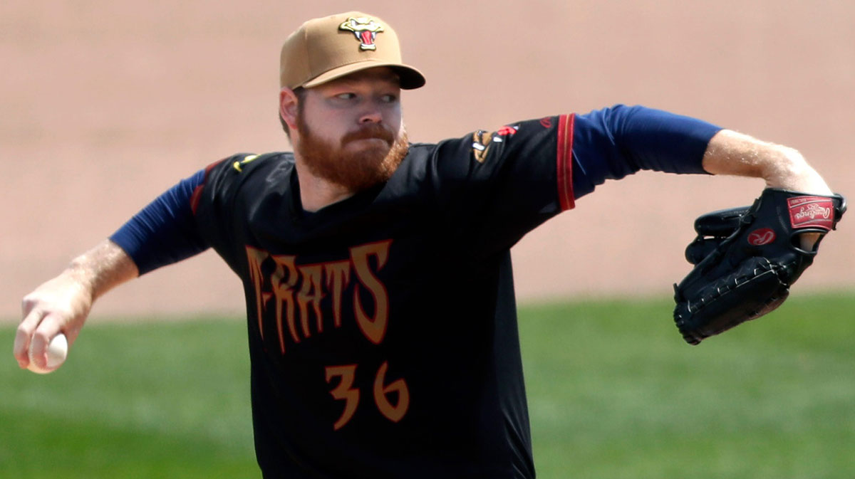 Brewers pitcher Brandon Woodruff (36) delivers during a rehab start as the Wisconsin Timber Rattlers host the West Michigan Whitecaps Wednesday, April 30, 2025, at Neuroscience Group Field at Fox Cities Stadium in Grand Chute, Wis