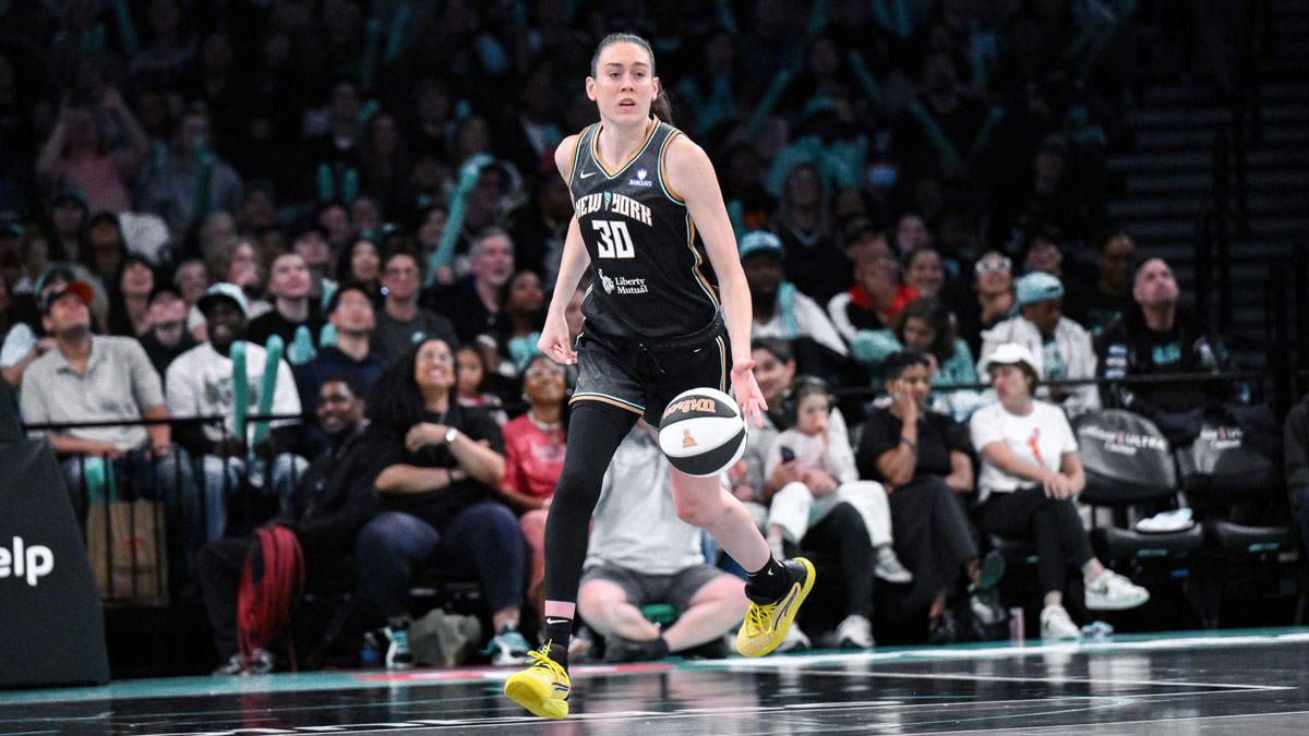 New York Liberty forward Breanna Stewart (30) during the second half against the Connecticut Sun at Barclays Center.