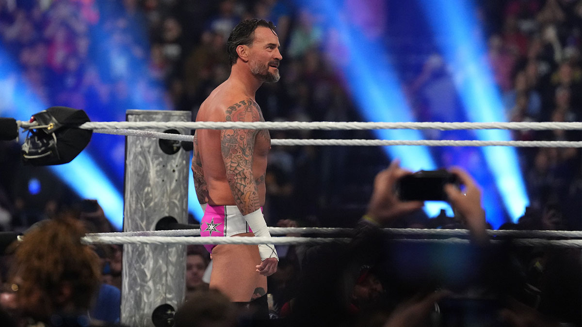CM Punk in the Royal Rumble on February 1, 2025.