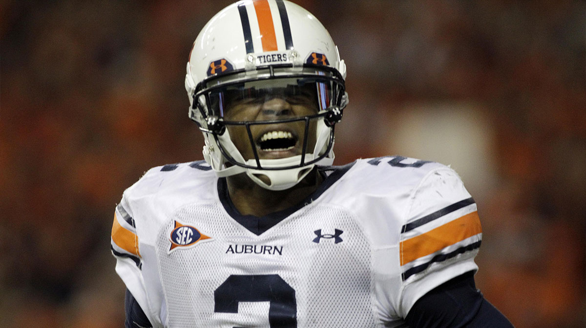Auburn Tigers quarterback Cam Newton (2) during the second half of the 2010 SEC championship game against the South Carolina Gamecocks at the Georgia Dome.
