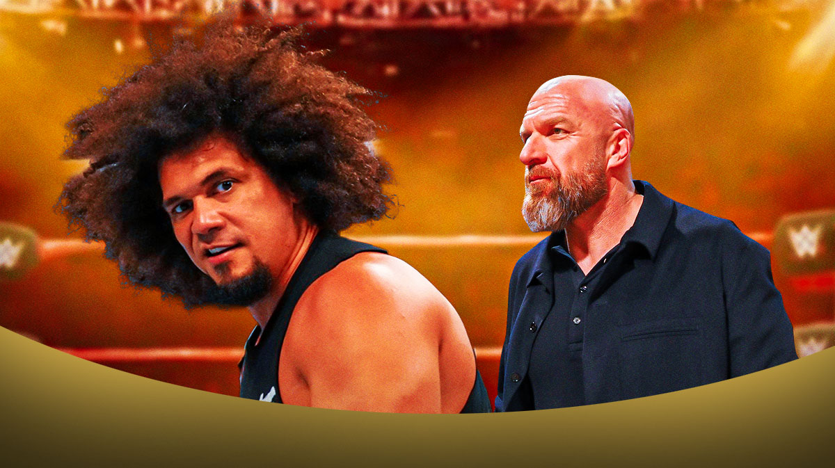 Former WWE Superstar Carlito, who was released on June 1, 2025, next to Paul Triple H Levesque, who may have played a role in his release.
