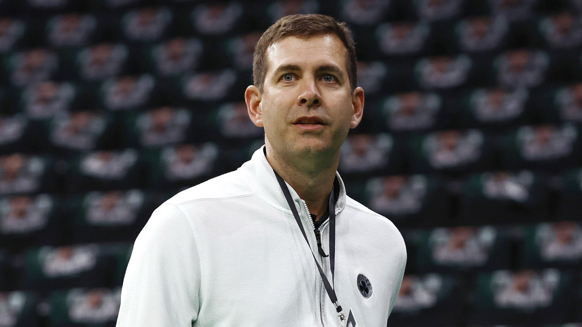 Celtics president of basketball operations Brad Stevens before their game against the Cleveland Cavaliers at TD Garden
