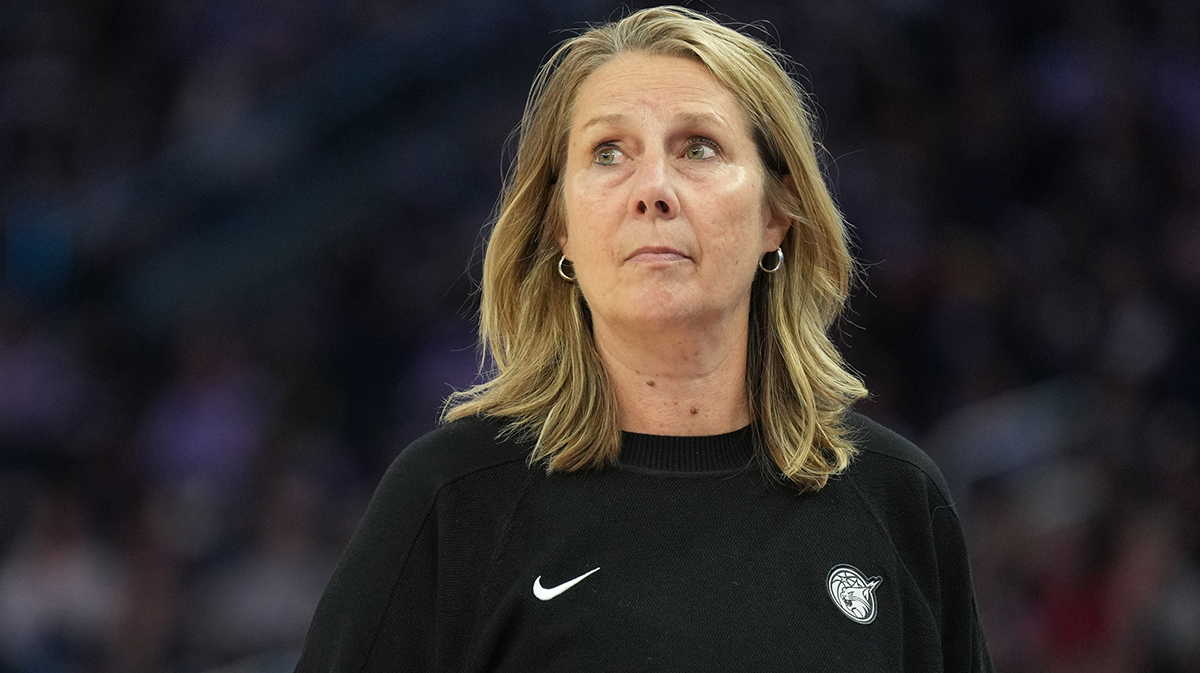Minnesota Lynx head coach Cheryl Reeve during the first quarter against the Golden State Valkyries at Chase Center.