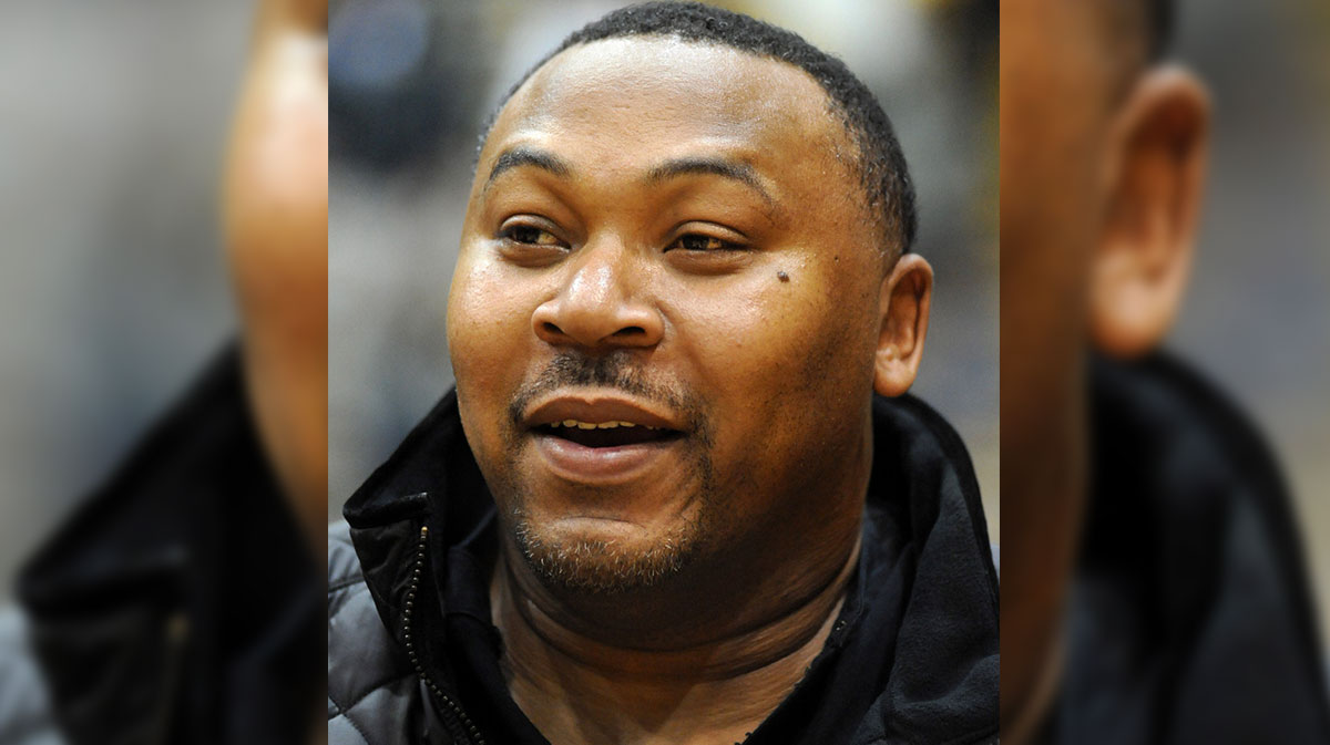 Southern Mississippi Golden Eagles and NBA former player Clarence Weatherspoon watches the Golden Eagles play the Central Florida Knights at Reed Green Coliseum.