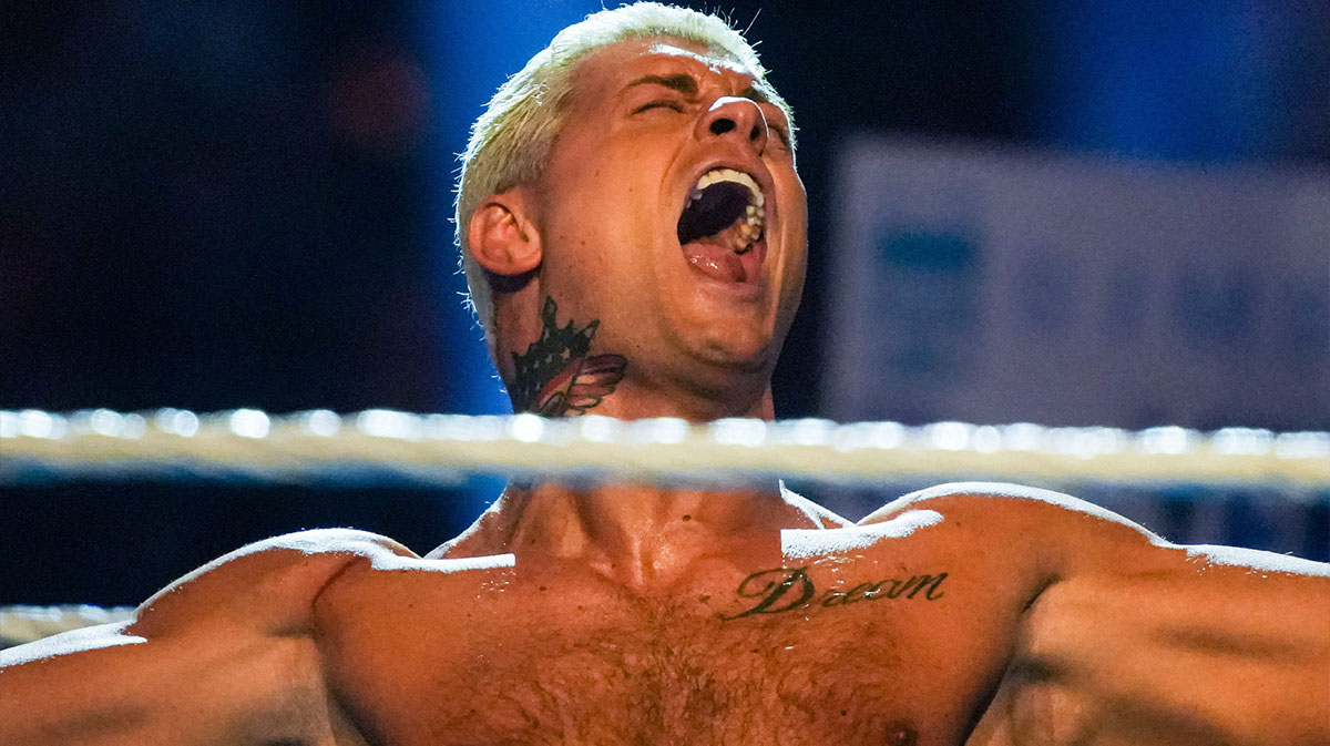 WWE star Cody Rhodes, who fights Liam Neeson in The Naked Gun, at Royal Rumble.