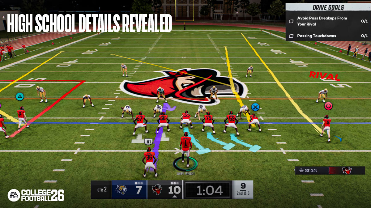 College Football 26 Reveals New RTG High School Details