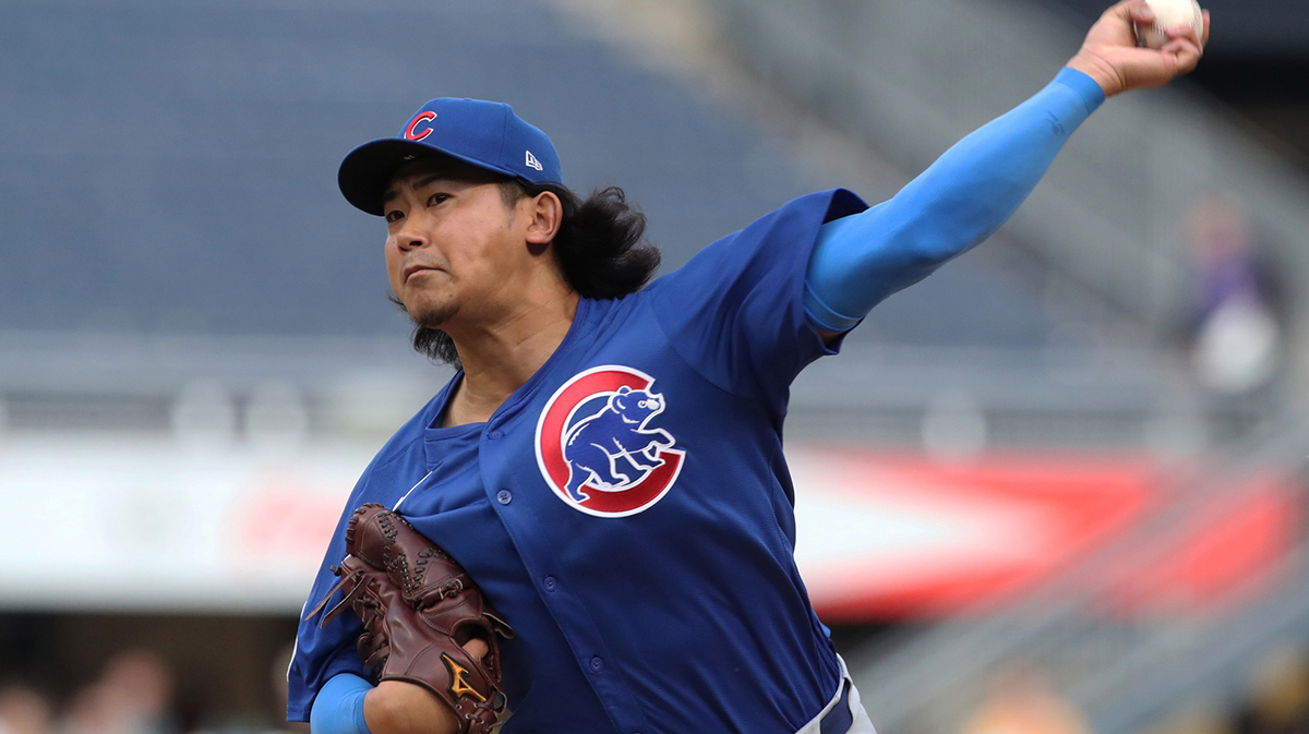 Chicago Cubs starting pitcher Shota Imanaga (18) delivers a pitch against the Pittsburgh Pirates during the first inning at PNC Park. Boyd