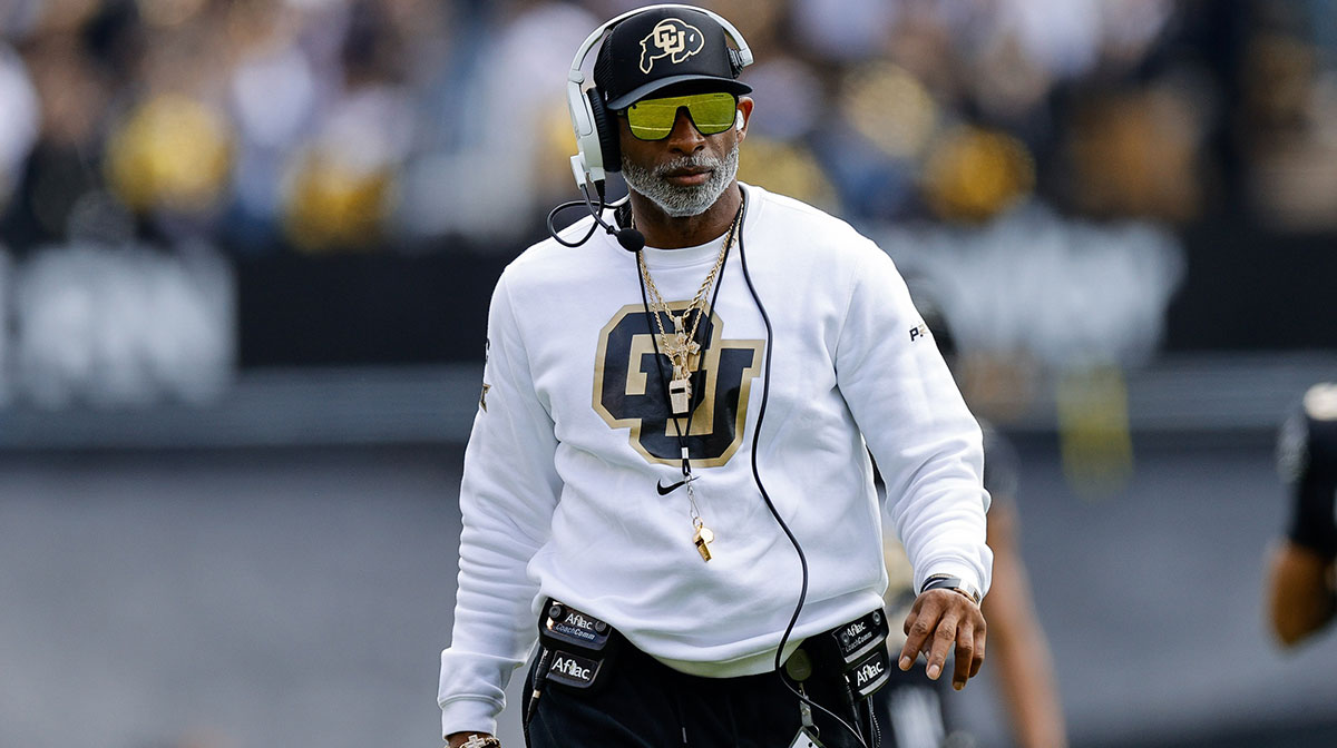 Deion Sanders, who broke his silence regarding his health issue, during Colorado Buffaloes spring football game.