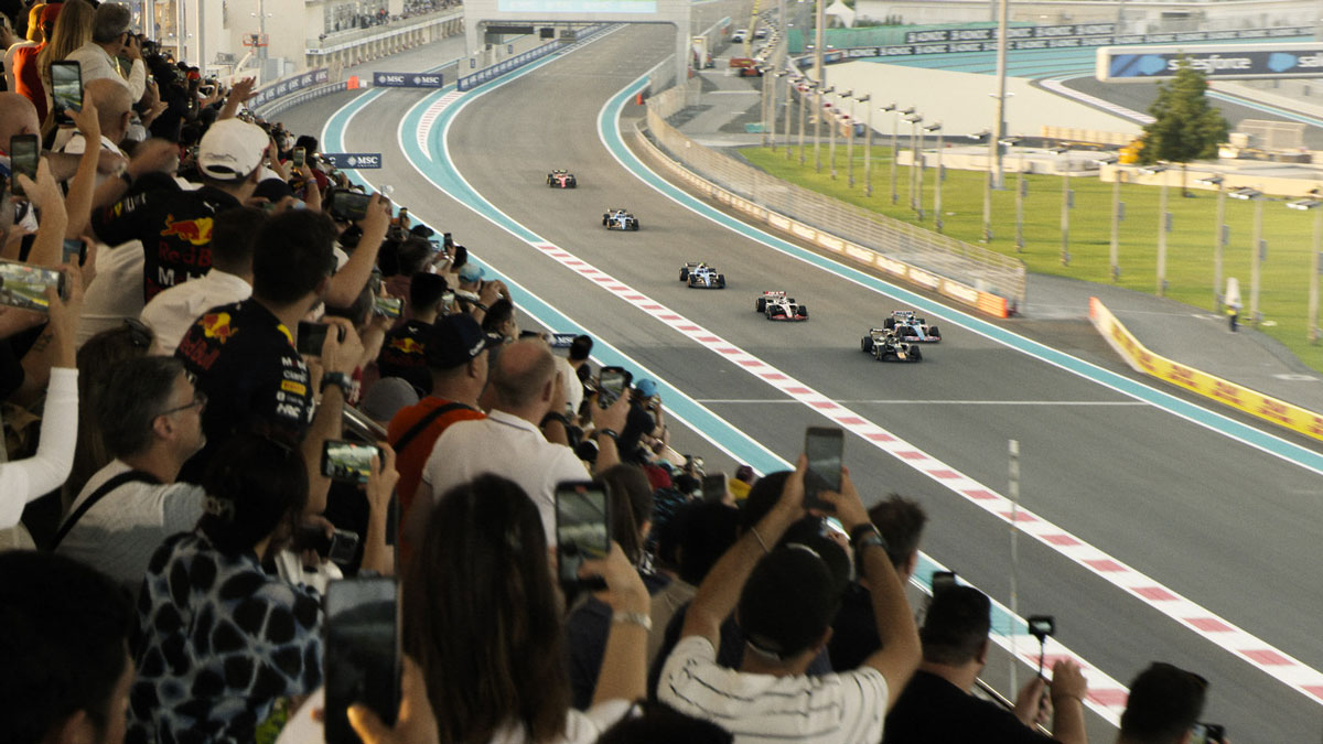 A race scene from F1.