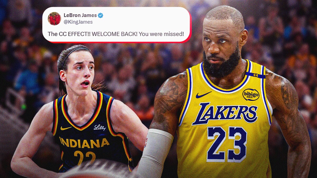 LeBron James welcomes Fever's Caitlin Clark back with hyped 'CC EFFECT' take