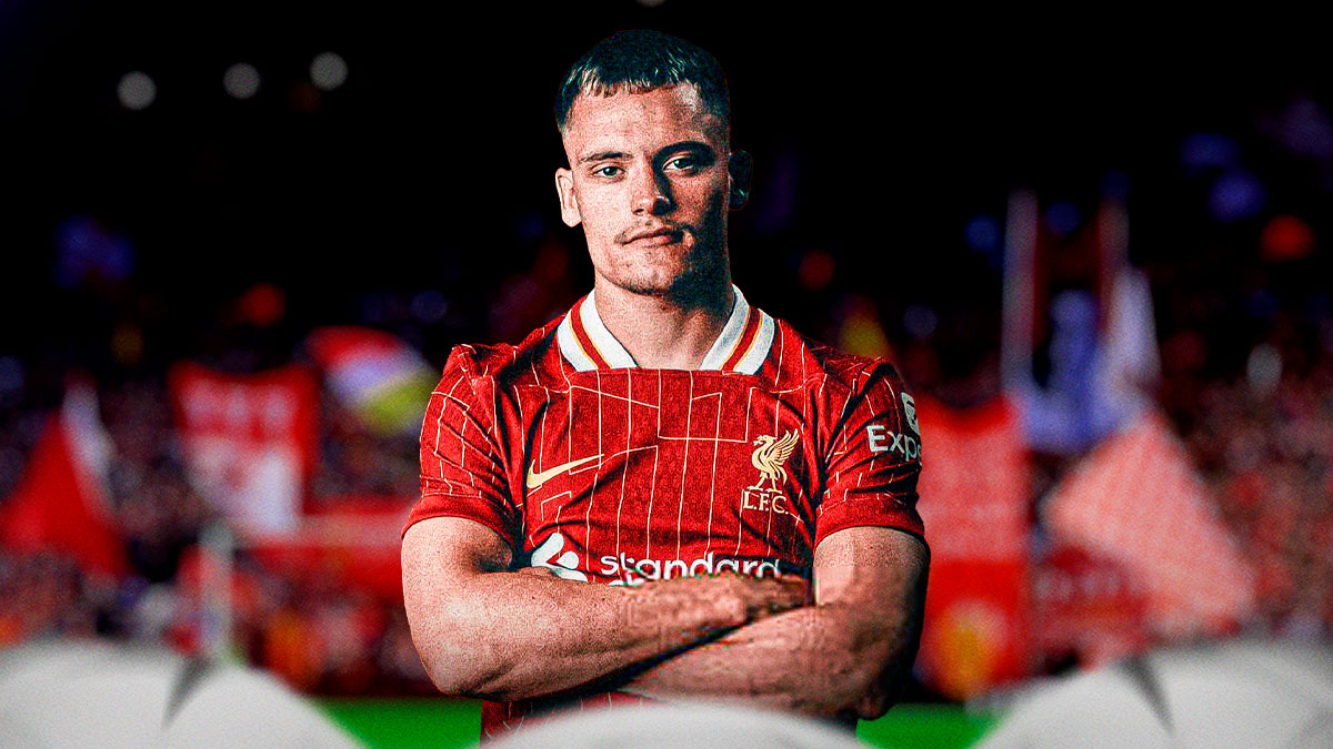 Florian Wirtz in a Liverpool jersey