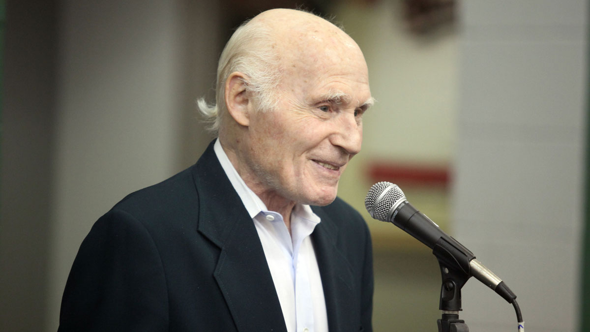 Milwaukee Bucks owner Herb Kohl listens to a question during Media Day at Milwaukee Bucks Training Center.