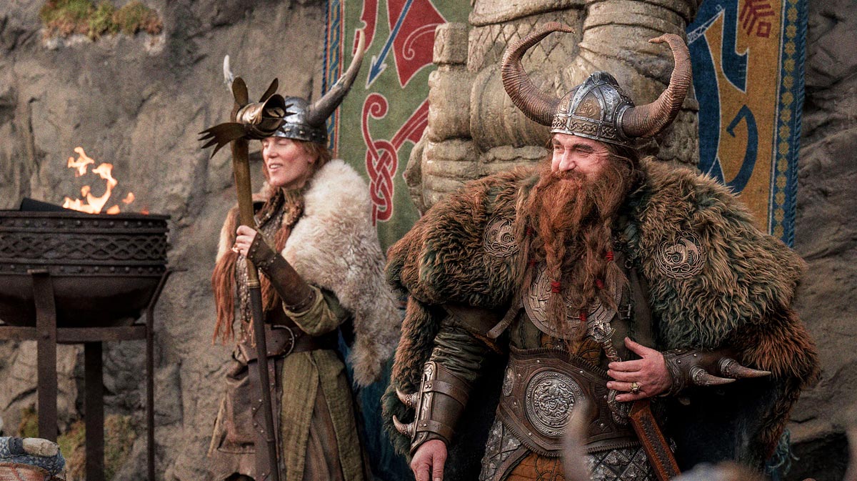 Gerard Butler as Stoick in the live-action remake of How to Train Your Dragon.