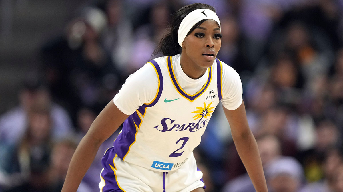 Los Angeles Sparks forward Rickea Jackson (2) during the second quarter against the Golden State Valkyries at Chase Center.