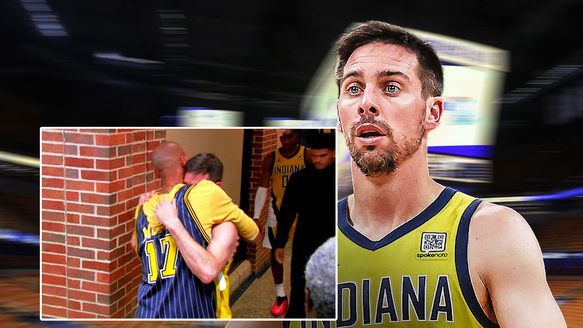 Reggie Miller consoles distraught TJ McConnell after heroic Game 7 effort