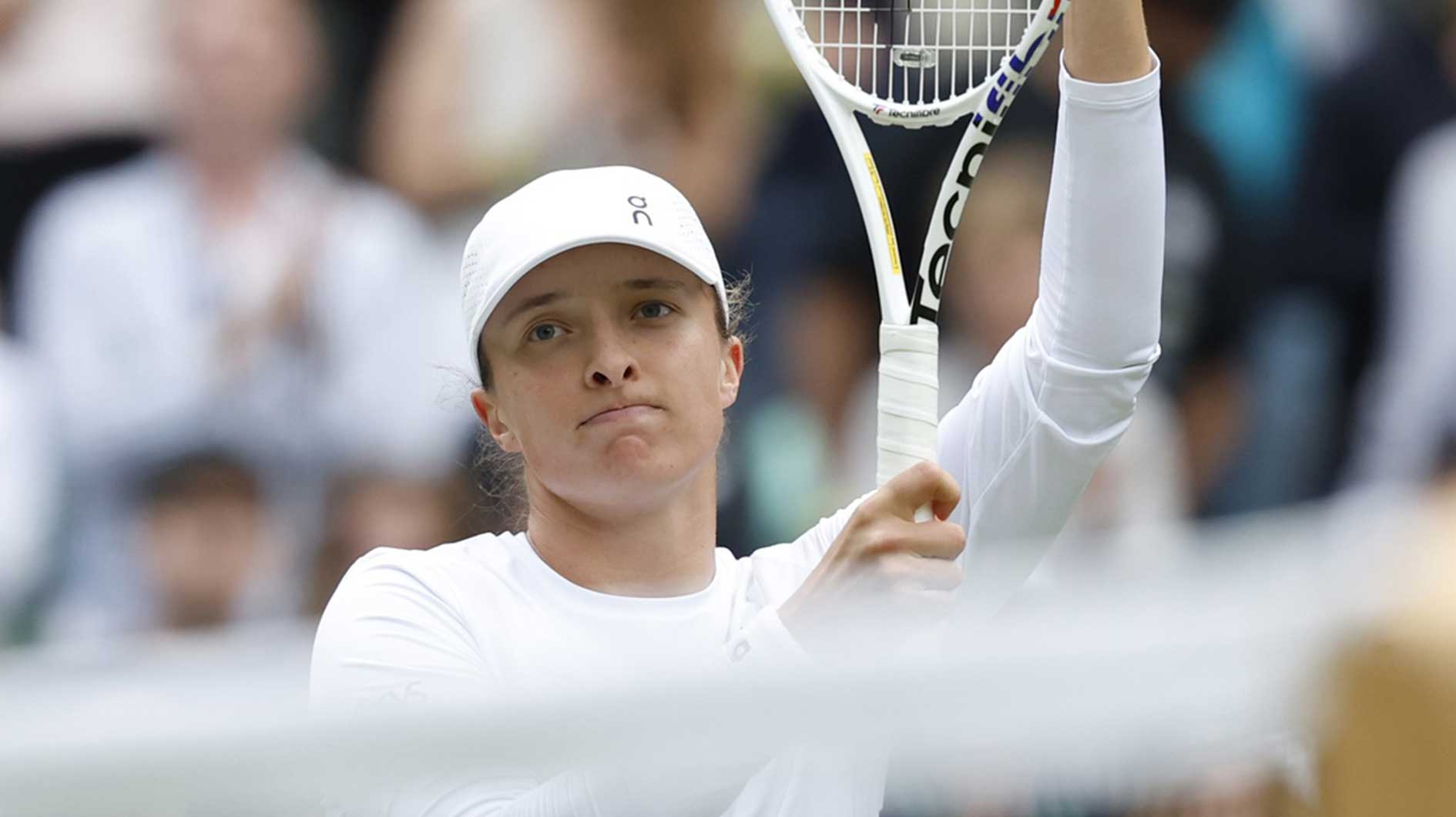 Iga Swiatek’s bounce-back effort leads to tense Bad Homburg victory