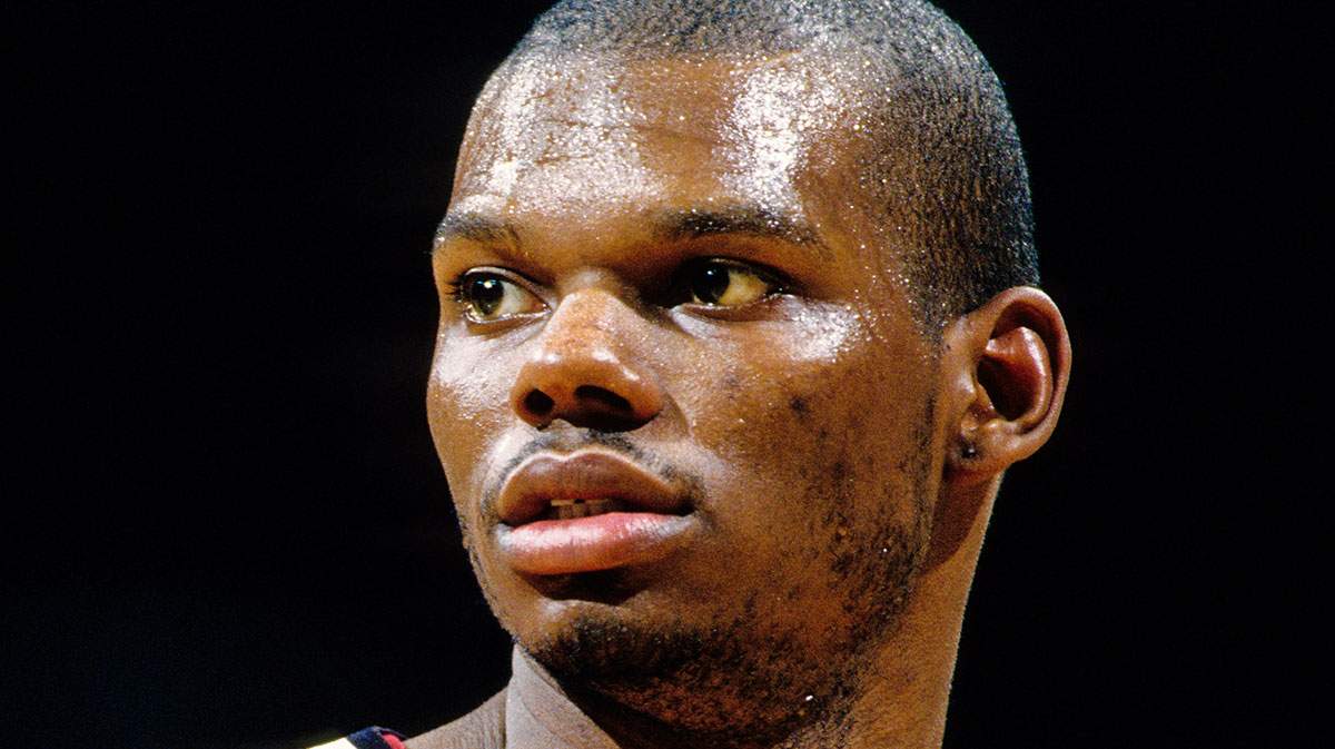 Miami Heat forward Jamal Mashburn on the court prior to a game at the Miami Arena.