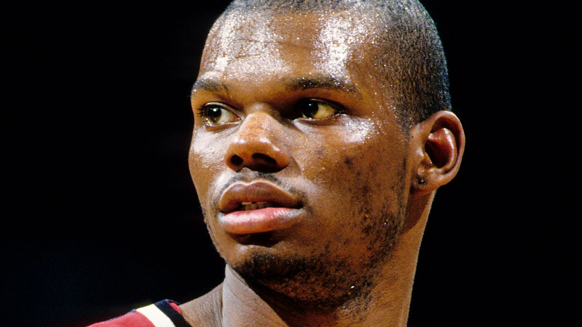 Miami Heat forward Jamal Mashburn on the court prior to a game at the Miami Arena.