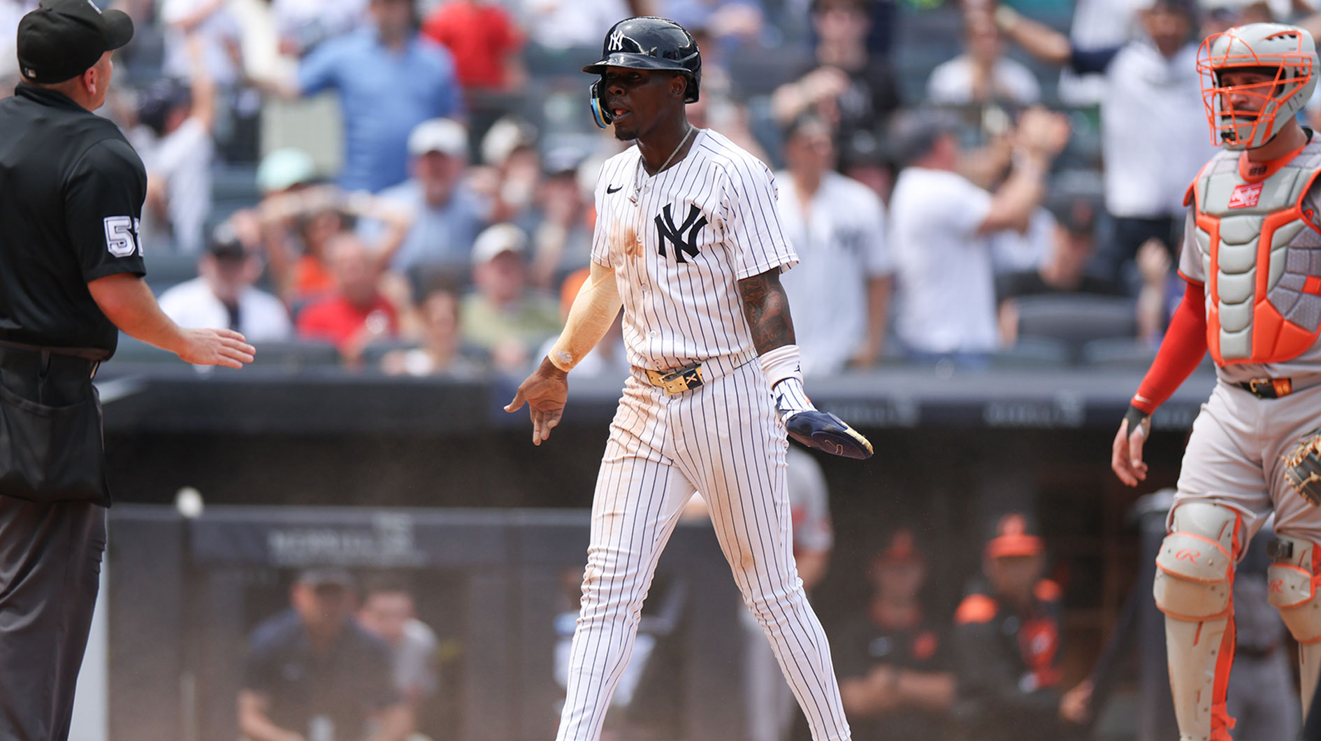 Yankees’ Jazz Chisholm ejected from Reds game after umpire argument