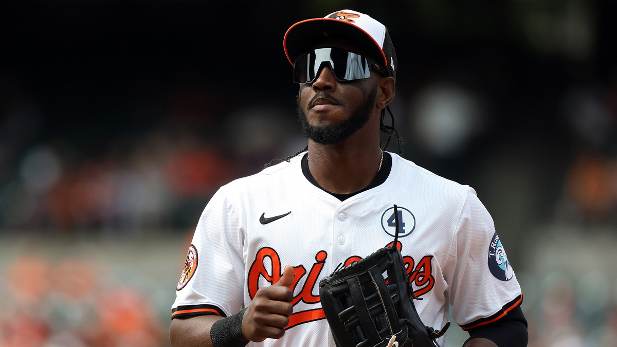 Baltimore Orioles shortstop Jorge Mateo (3) looks on during the eighth inning against the Chicago White Sox at Oriole Park at Camden Yards.