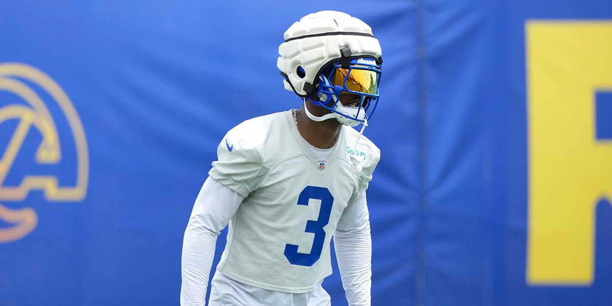 Los Angeles Rams safety Kam Curl (3) during organized team activities at Rams Practice Facility.