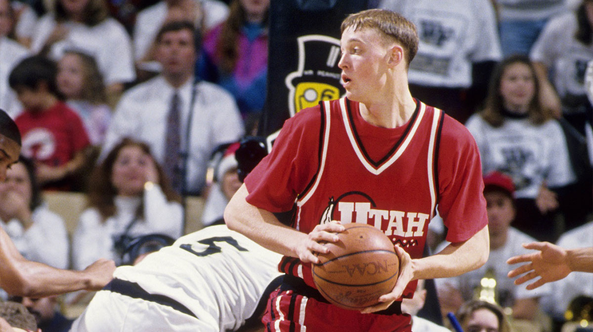 Utah Utes guard Keith Van Horn (44) assistant coach against the Wake Forest Demon Deacons.