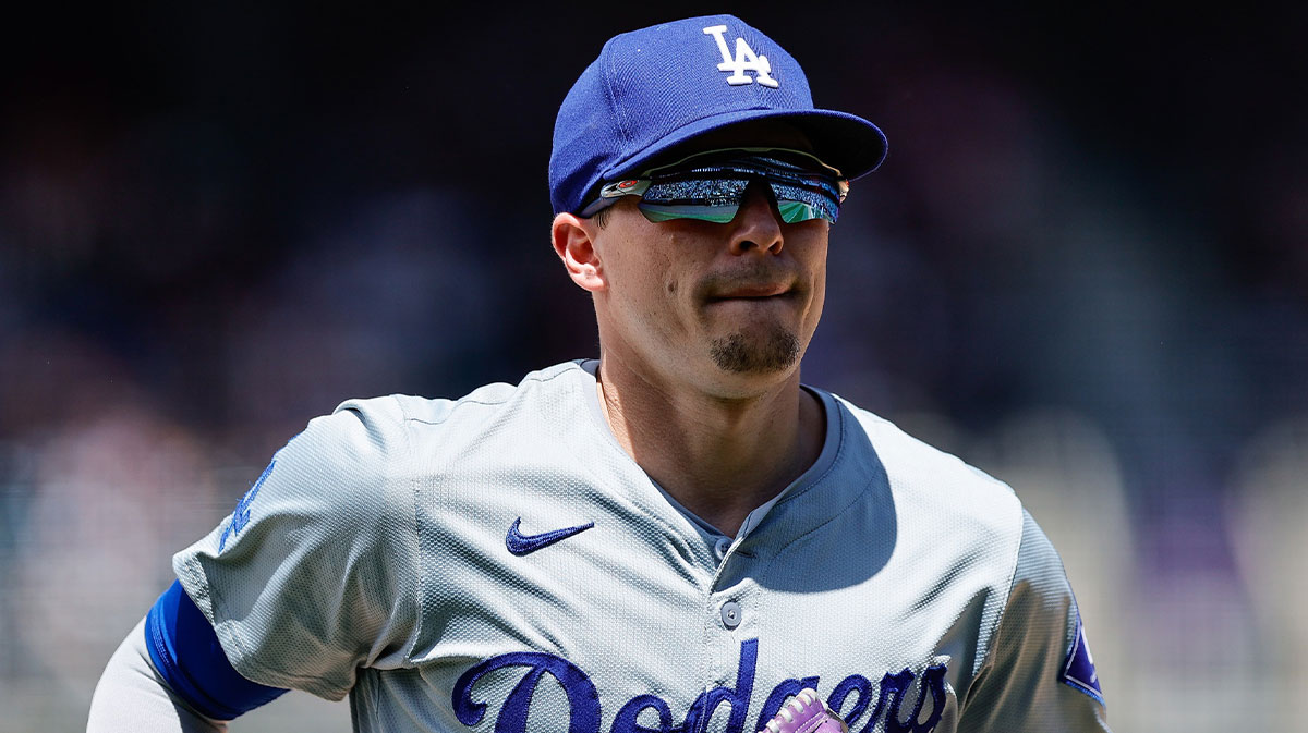 Jun 20, 2024; Denver, Colorado, USA; Los Angeles Dodgers third baseman Kike Hernandez (8) runs to the dugout at the end of the fifth inning against the Colorado Rockies at Coors Field. Mandatory Credit: Isaiah J. Downing-Imagn Images