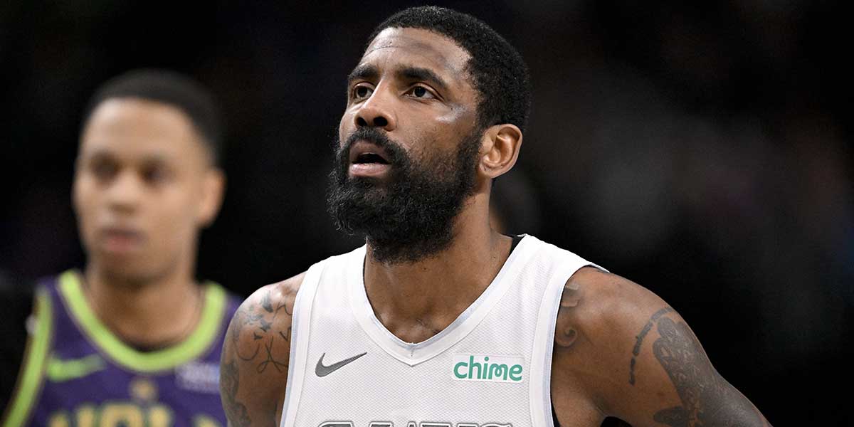 Dallas Mavericks guard Kyrie Irving (11) looks on during the second half against the New Orleans Pelicans at the American Airlines Center.