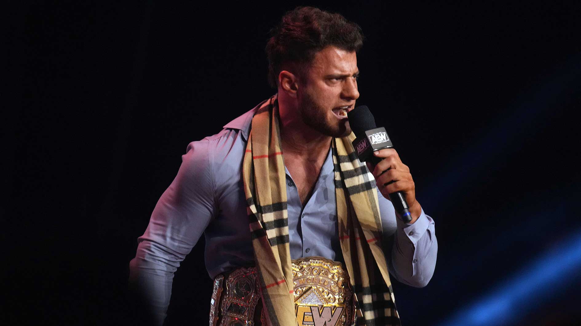 MJF, who WWE does not want in their trailers for Happy Gilmore 2 on Netflix, at AEW Dynamite.