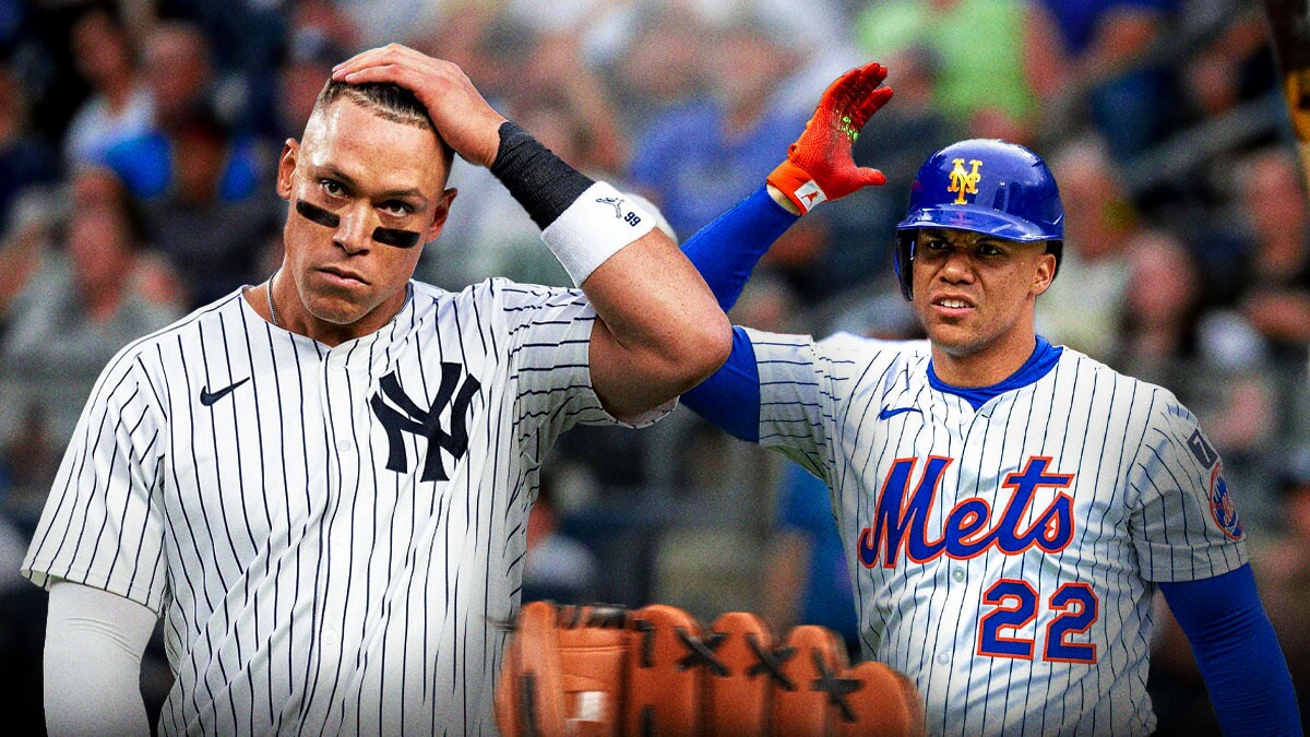 Aaron Judge and Juan Soto looking sad