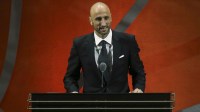 Manu Ginobili is inducted into the 2022 Basketball Hall of Fame at Symphony Hall.