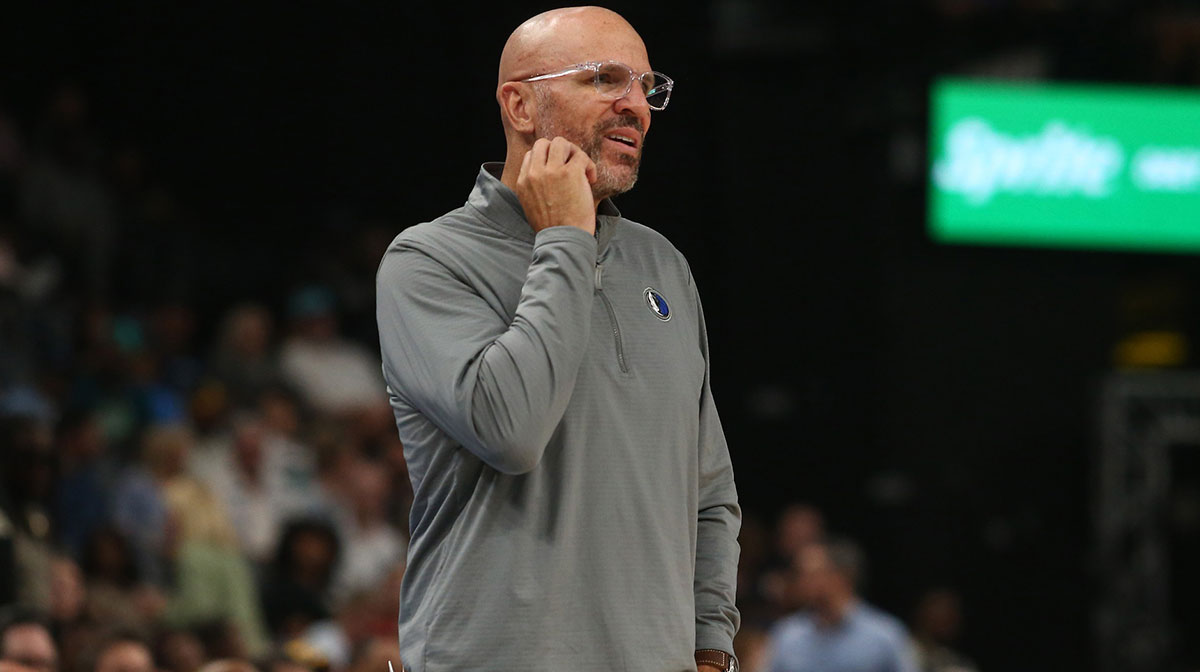 Dallas Mavericks head coach Jason Kidd during the third quarter against the Memphis Grizzlies at FedExForum.