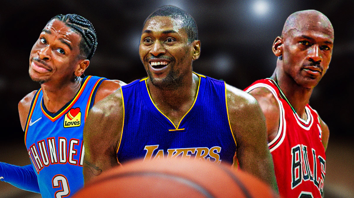 Shai Gilgeous-Alexander, Metta World Peace, Michael Jordan